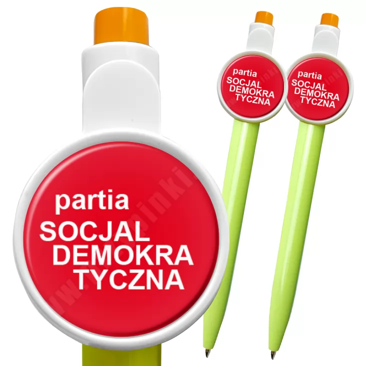 przypinka długopis Partia socjaldemokratyczna