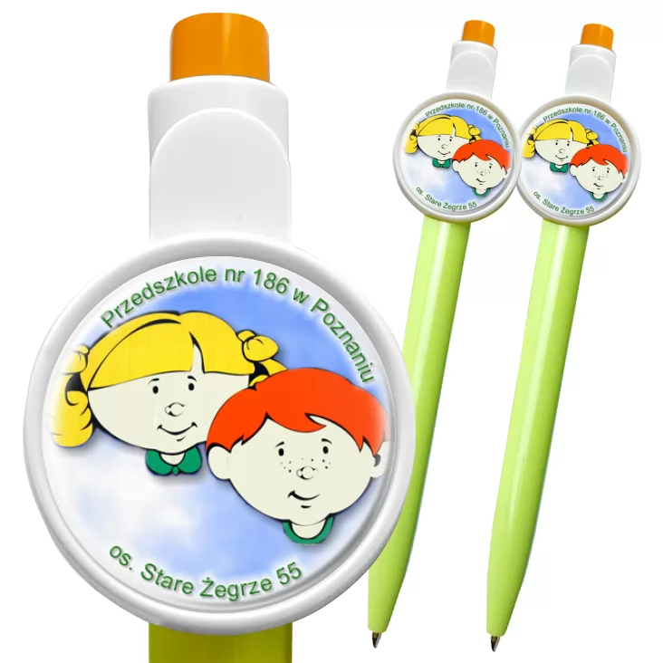 przypinka długopis Przedszkole nr 186 w Poznaniu 