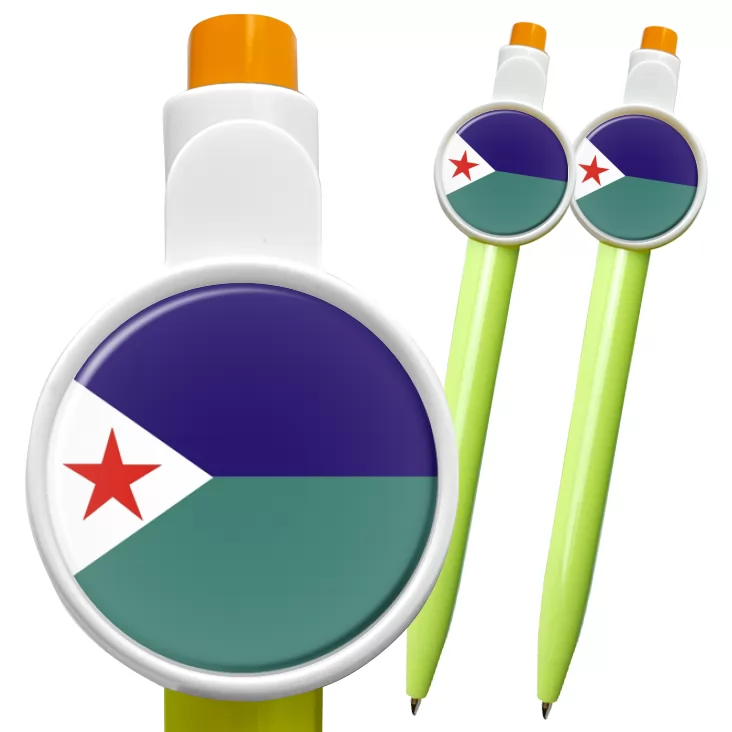 przypinka długopis djibouti