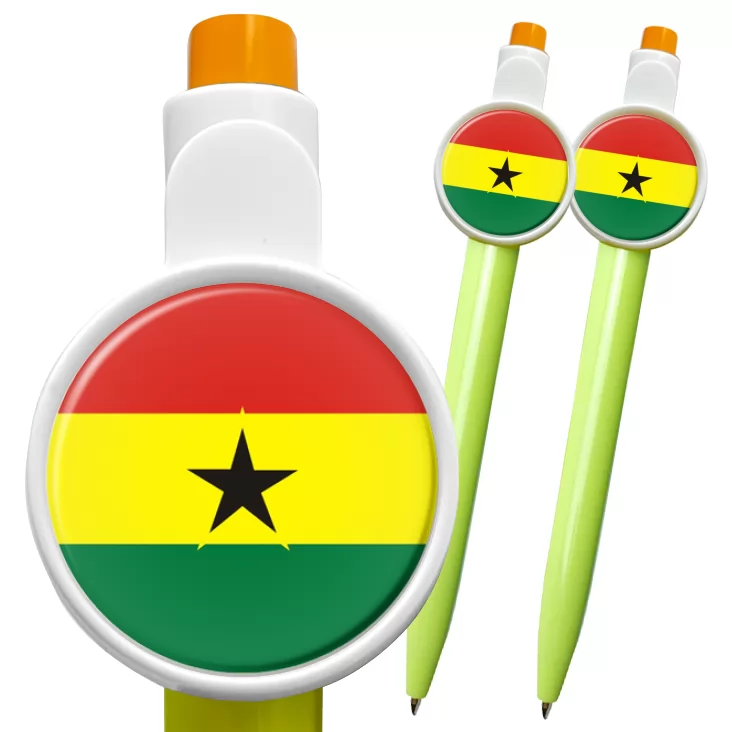 przypinka długopis ghana