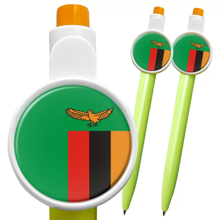 przypinka długopis zambia