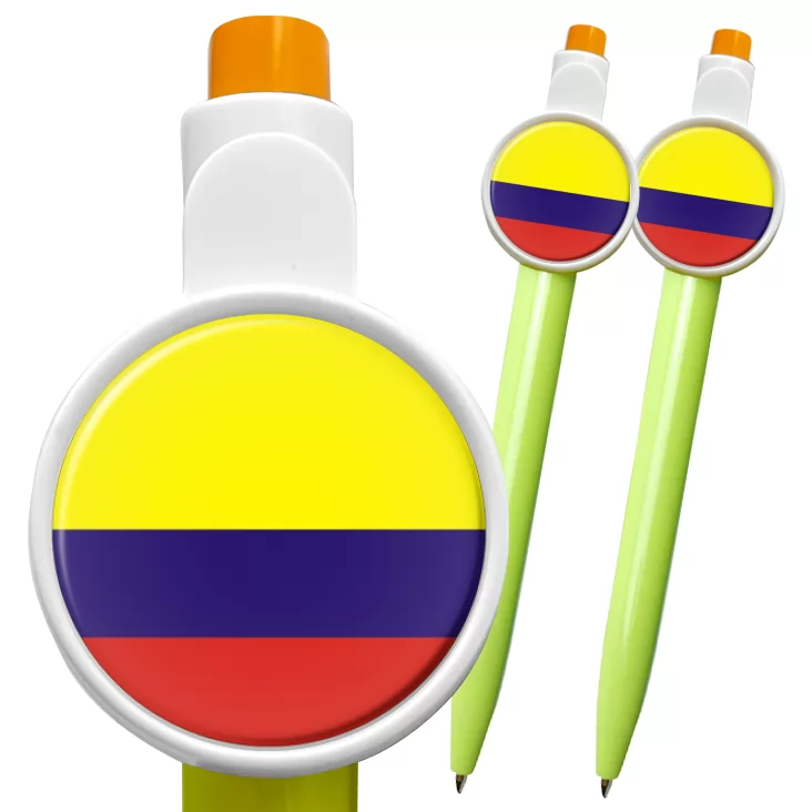przypinka długopis colombia