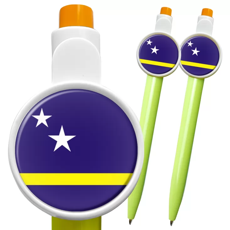 przypinka długopis curacao