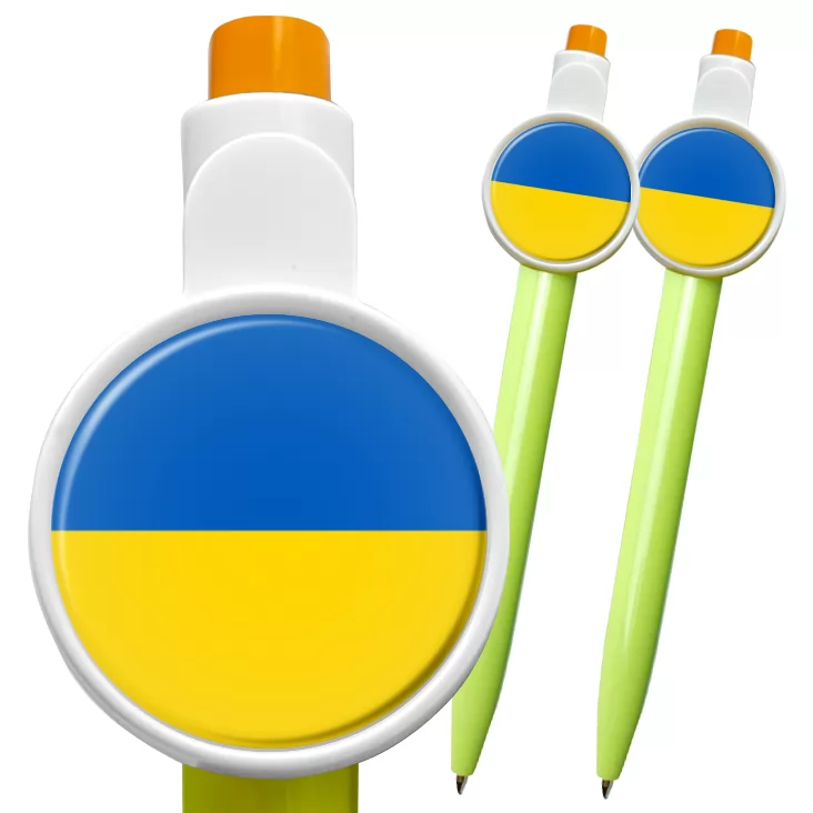 przypinka długopis Flaga Ukraina