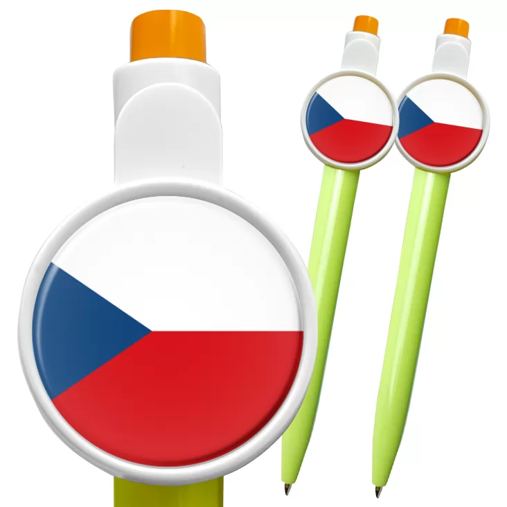 przypinka długopis Flaga Czechy