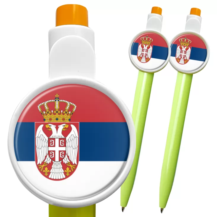 przypinka długopis Flaga Serbia