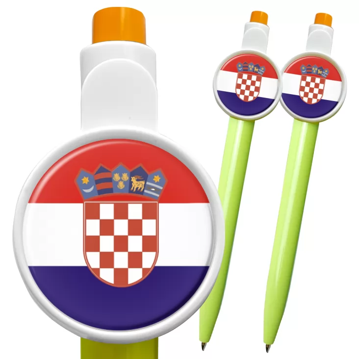 przypinka długopis Flaga Chrowacja
