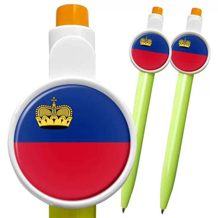 przypinka długopis Flaga Liechtenstein