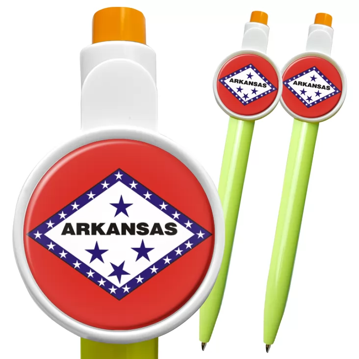 przypinka długopis arkansas