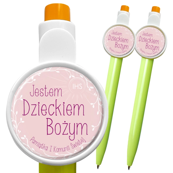 przypinka długopis Jestem Dzieckiem Bożym