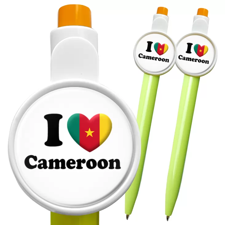 przypinka długopis I love Cameroon