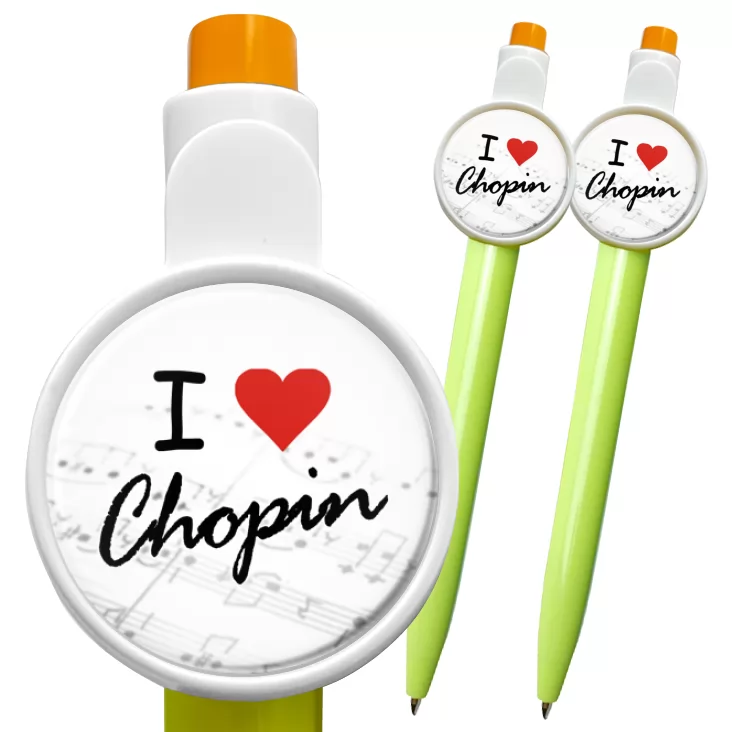 przypinka długopis I love Chopin