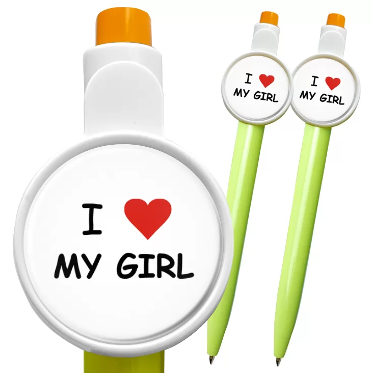 przypinka długopis I love my girl
