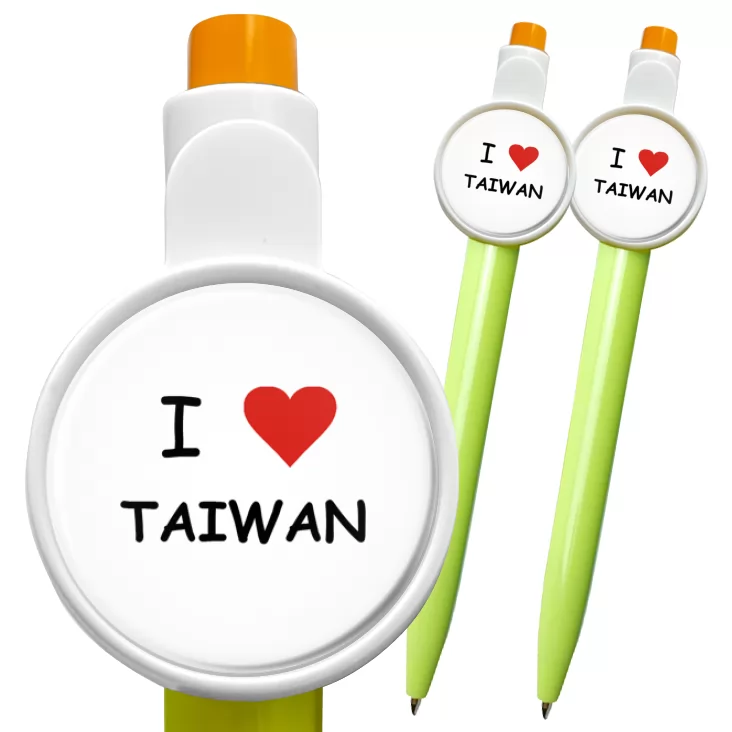 przypinka długopis I love Taiwan