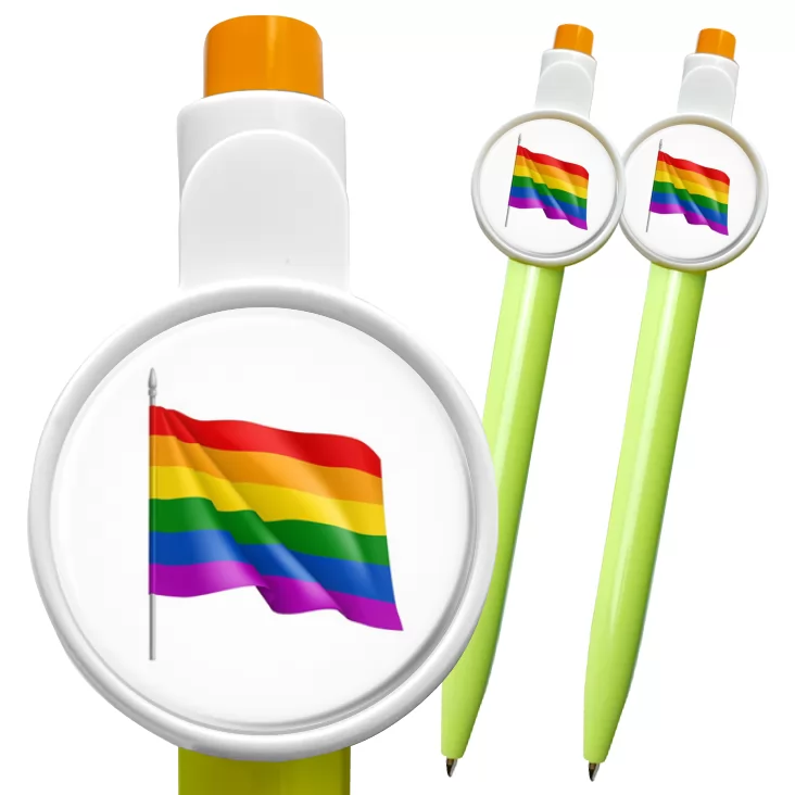przypinka długopis LGBT flaga tęczowa