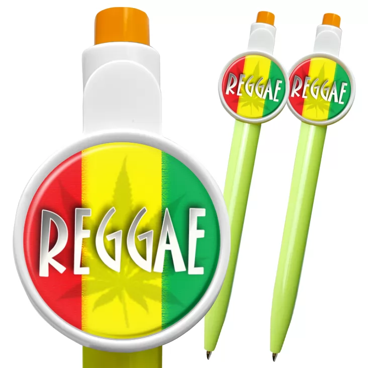 przypinka długopis Reggae