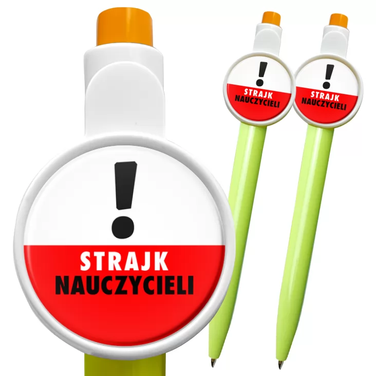 przypinka długopis Protest