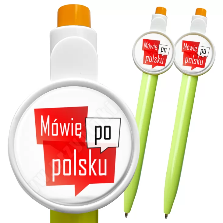 przypinka długopis Mówię po polsku