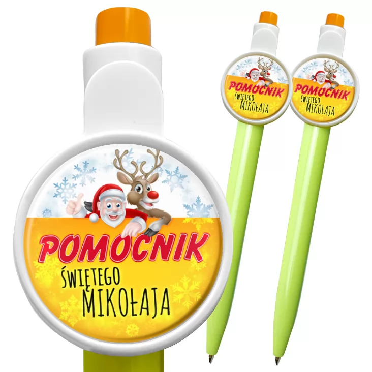 przypinka długopis Pomocnik Świętego Mokołaja