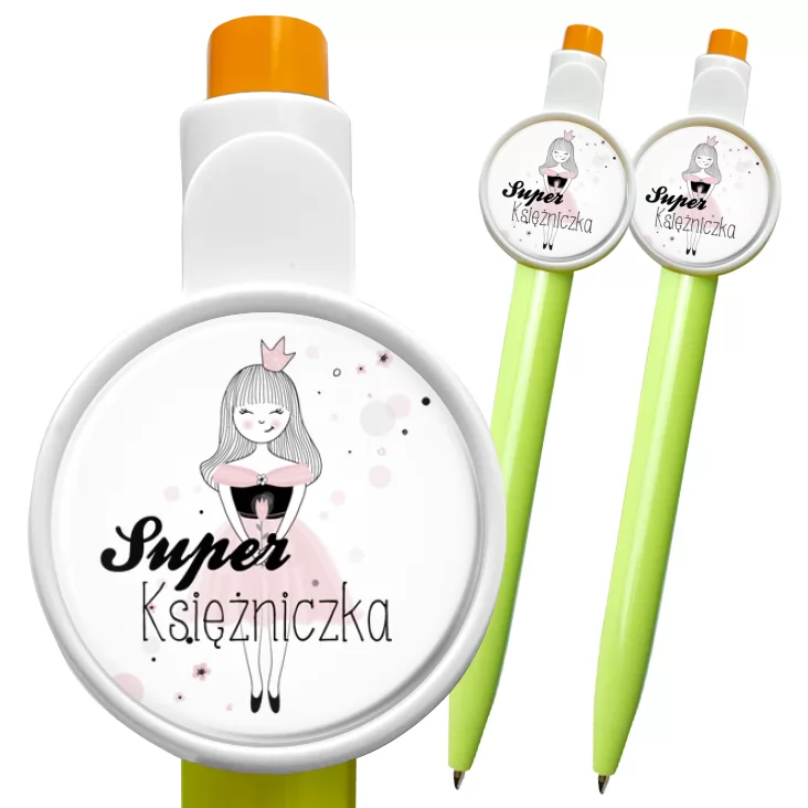 przypinka długopis Dzień kobiet dla dziewczynek Super Księżniczka
