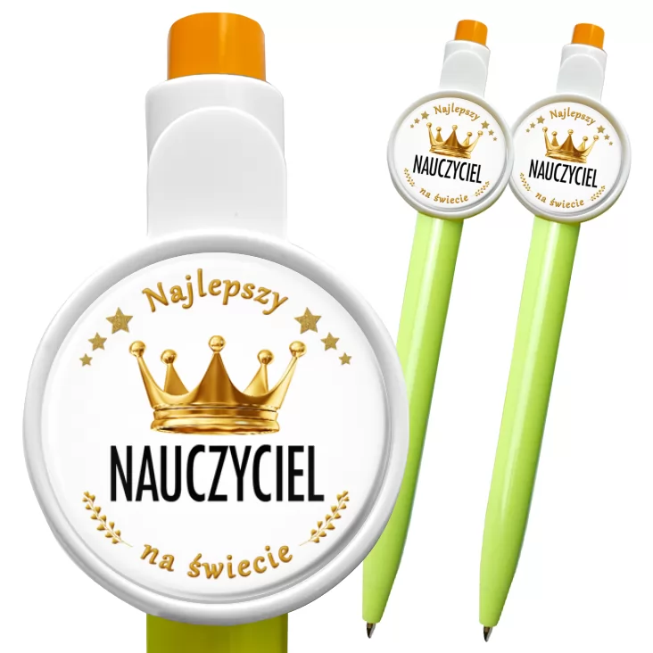 przypinka długopis Najlepszy Nauczyciel Dzień Nauczyciela