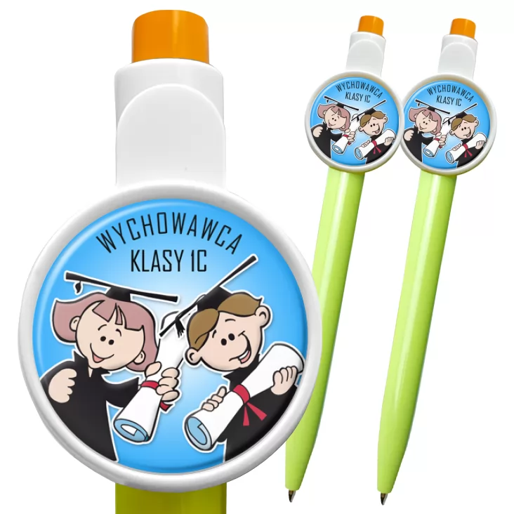 przypinka długopis Wychowawca klasy 1c