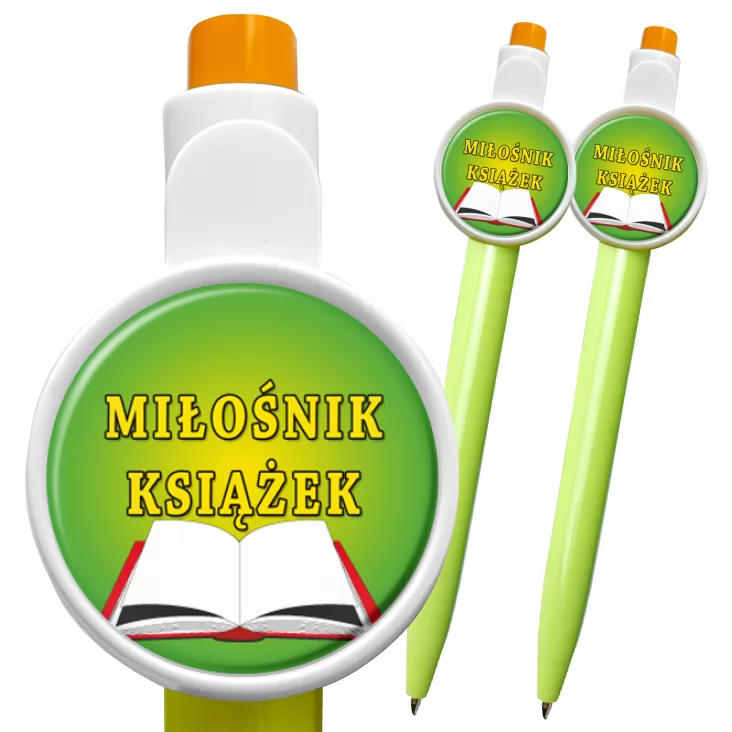 przypinka długopis Miłośnik książek