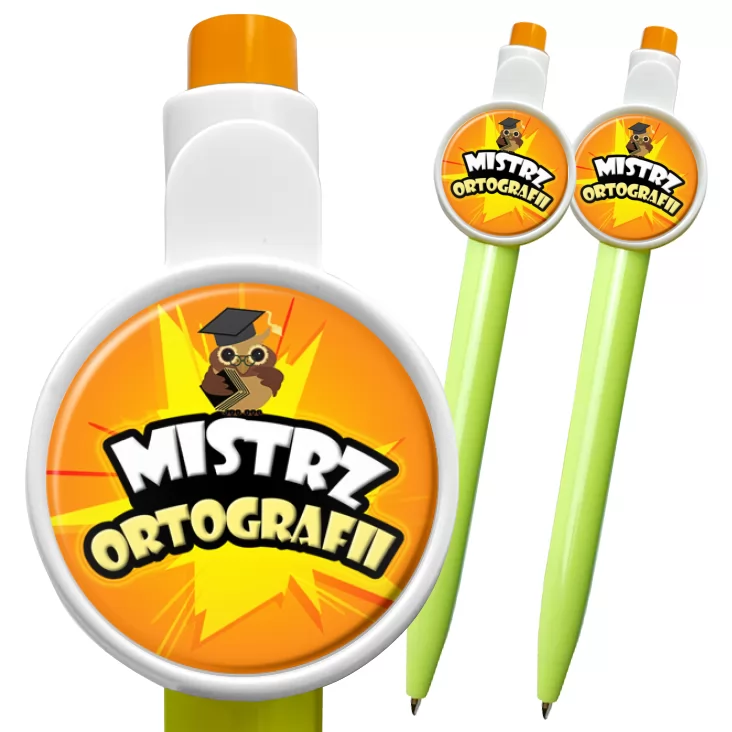 przypinka długopis Mistrz ortografii