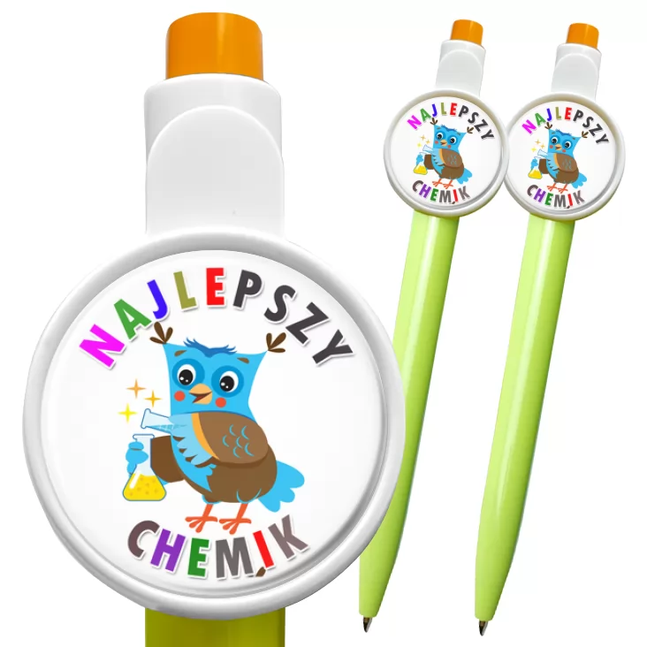 przypinka długopis Najlepszy chemik