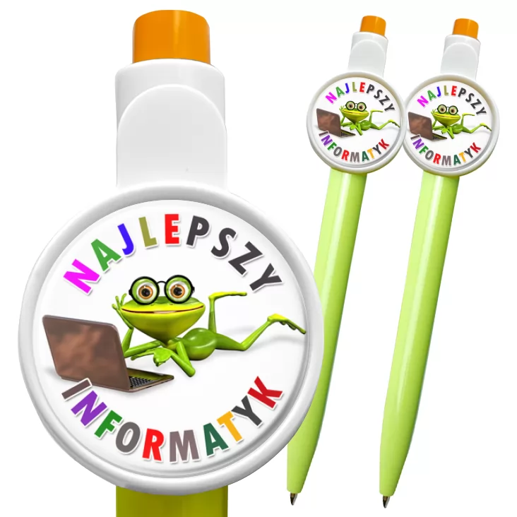 przypinka długopis Najlepszy informatyk
