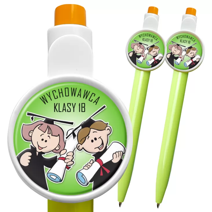 przypinka długopis Wychowawca klasy 1b