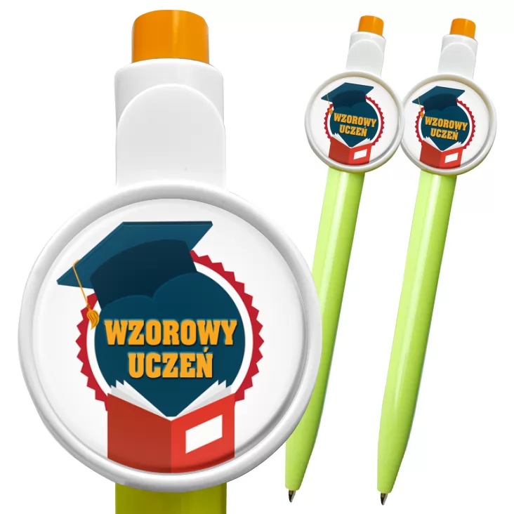 przypinka długopis Wzorowy Uczeń