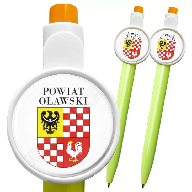 przypinka długopis Powiat Oławski