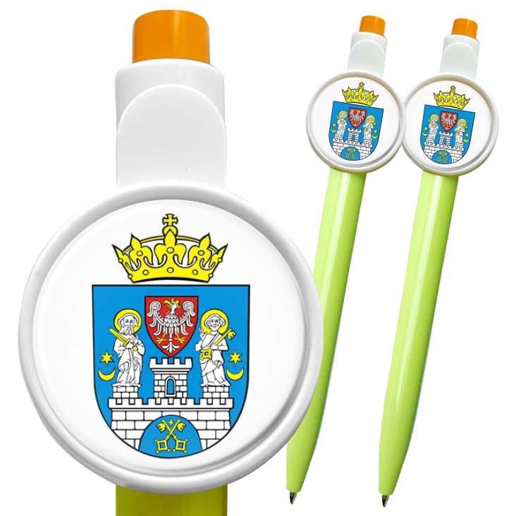przypinka długopis Poznań