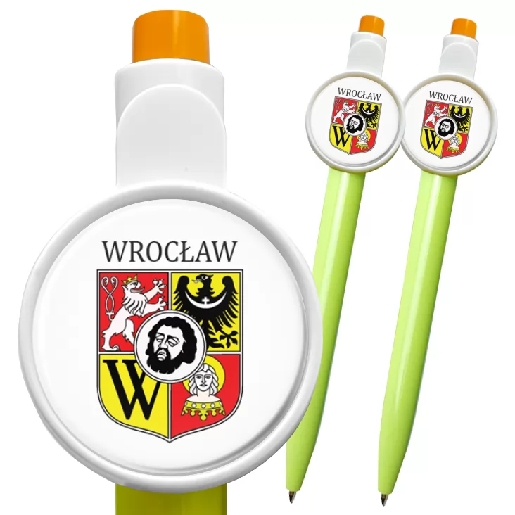 przypinka długopis Wrocław