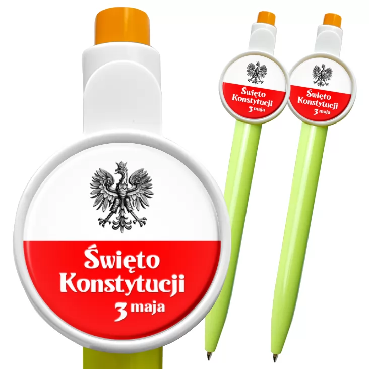 przypinka długopis Biało-czerwona flaga Narodowe Święto Konstytucji 3 maja