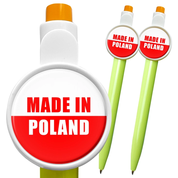 przypinka długopis Made in Poland