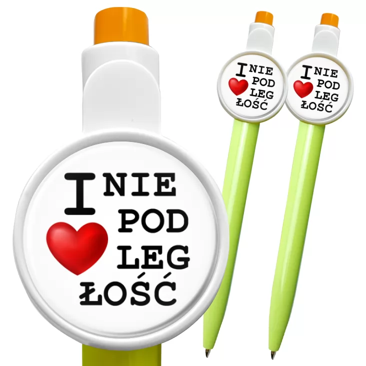 przypinka długopis I love Niepodległość