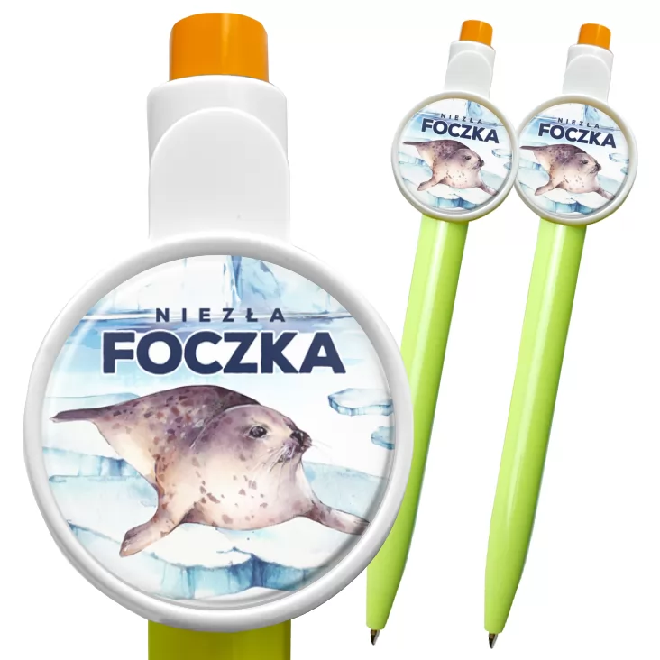 przypinka długopis Niezła foczka