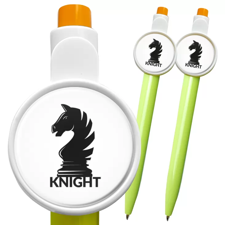 przypinka długopis Knight