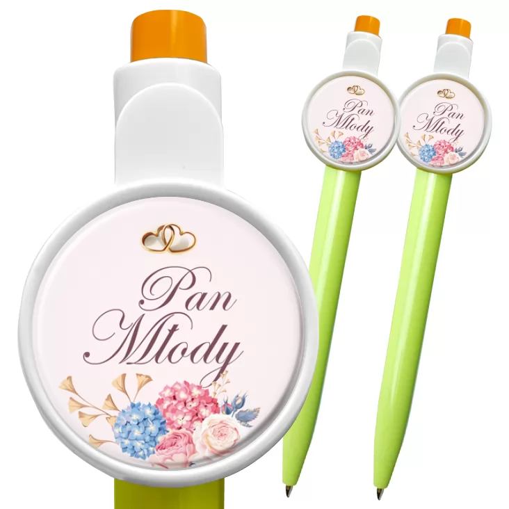przypinka długopis Pan Młody