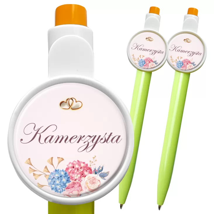 przypinka długopis Kamerzysta