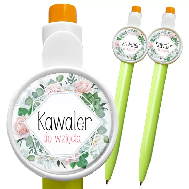 przypinka długopis Kawaler