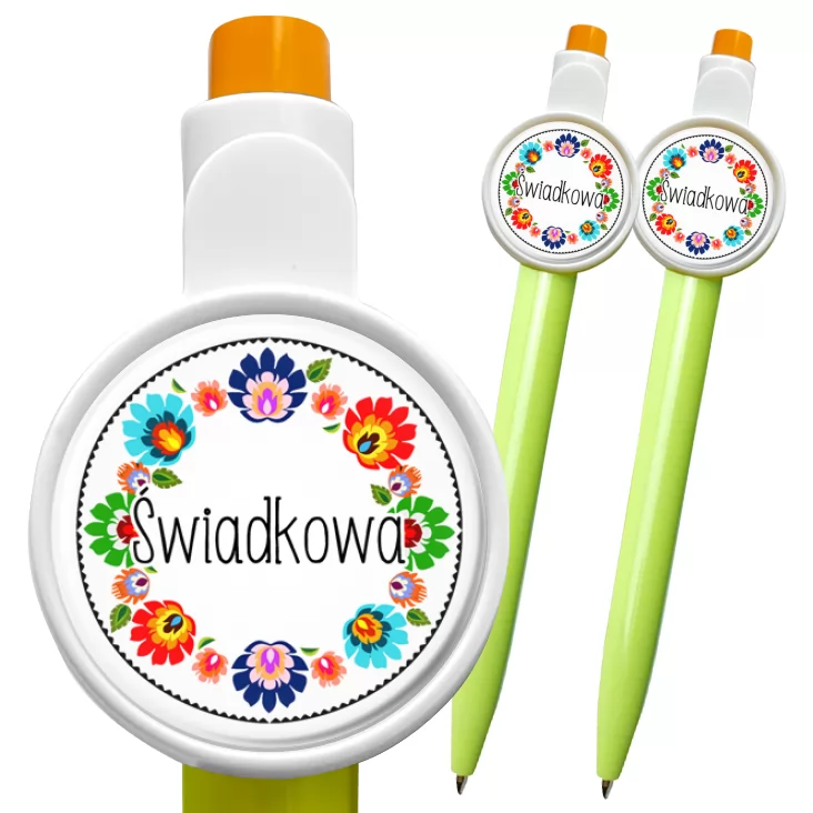 przypinka długopis Świadkowa