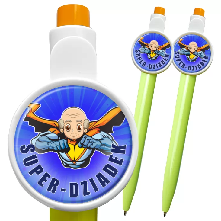 przypinka długopis Super Dziadek