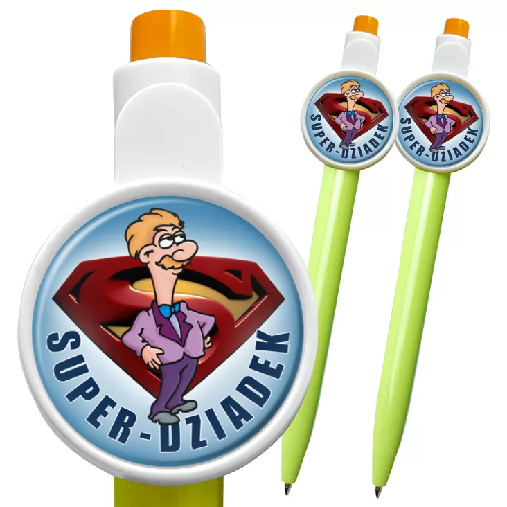 przypinka długopis Super-Dziadek