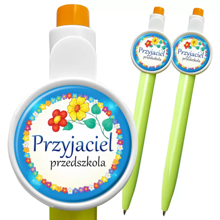 przypinka długopis Przyjaciel Przedszkola