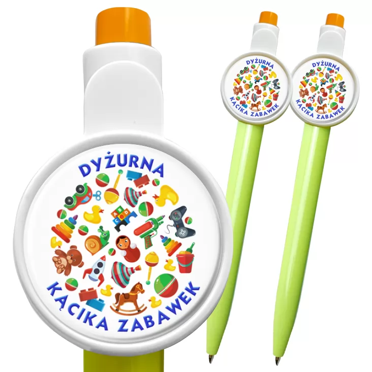 przypinka długopis Dyżurna Kącika Zabawek