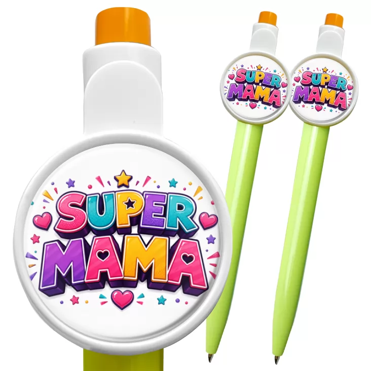 przypinka długopis Super mama