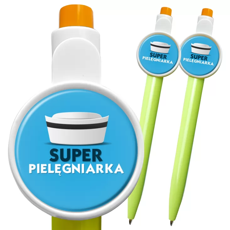 przypinka długopis Super pielęgniarka